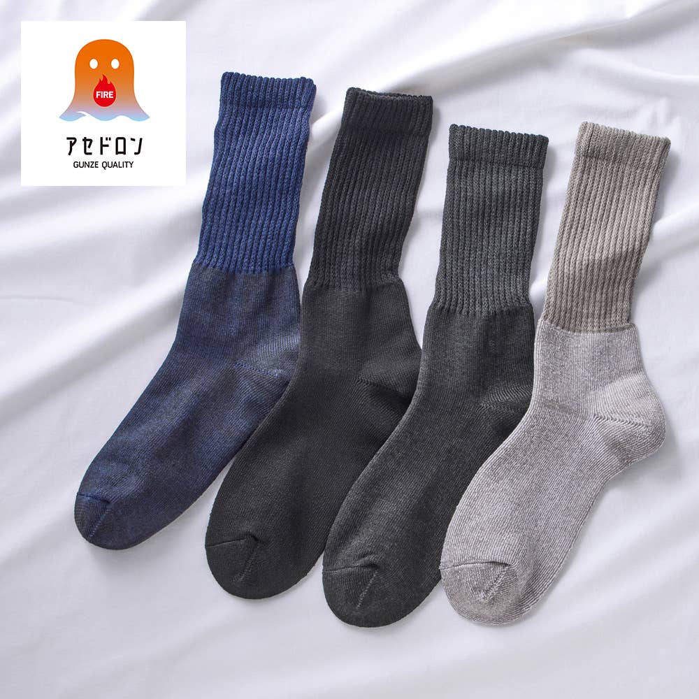 [Fire ASEDORON] 3-layer crew socks